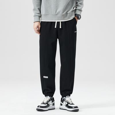 Gray Tiest Trousers Men's Spring and Autumn Loose Heavy American Casual Trousers Spring Sports Pants New