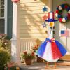 23 Inch Large White Goose Decoration Set 3 Pieces Festive Porch Outfit Includes Hat Bowtie and Skirt Suitable for Holiday Outdoor Display