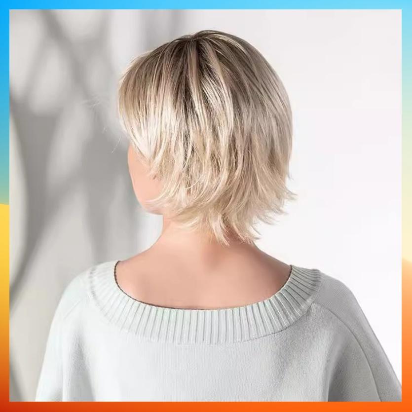 Parrucca Corta Dritta Moda Europea 2025 Per Donne HW940