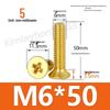 Copper Phillips Countersunk Head Machine Screws, Sizes M2–M4, Lengths 6/8/10/12mm