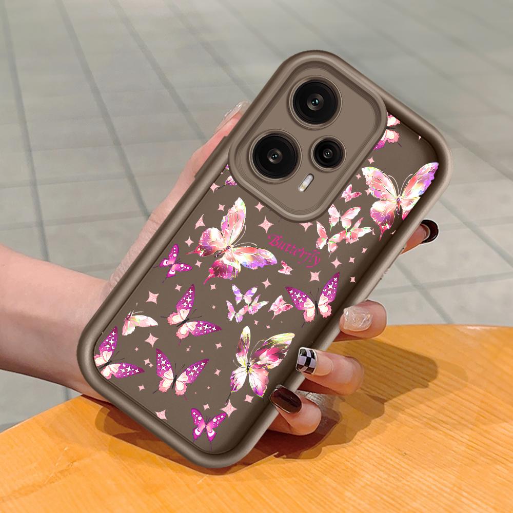 Měkký silikonový čtvercový žebříkový vzor tisku Pouzdro telefonu Plný kryt fotoaparátu Ochranné gumové pouzdro odolné proti nárazům pro Xiaomi Redmi