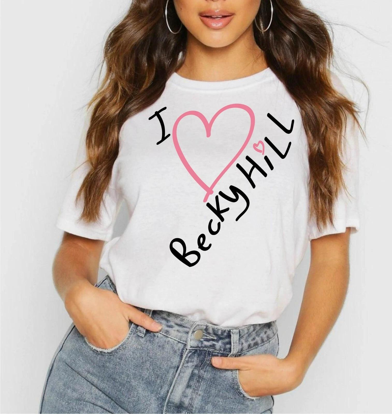 Becky Hill T-Shirt I Love Becky Hill T Shirt Inspired Tour Fashion Concert 2026 S