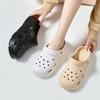 Plateau-Slipper Damen Sommer neue Lochschuhe erhöhende Schuhe Damenmode Eva Strandschuhe DIY Cloud-Sandalen