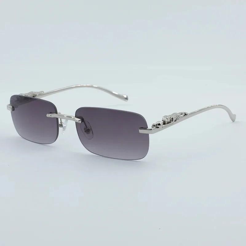 

Vintage Square Sunglasses Men Women Brand Designer Retro Sun Glasses Male Female Fashion Small Frameless Gradient Oculos De Sol Other