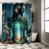Enchanted Fairy Forest Shower Curtain - Waterproof, Mildew-Resistant, Machine Washable for Magical Bathroom Decor