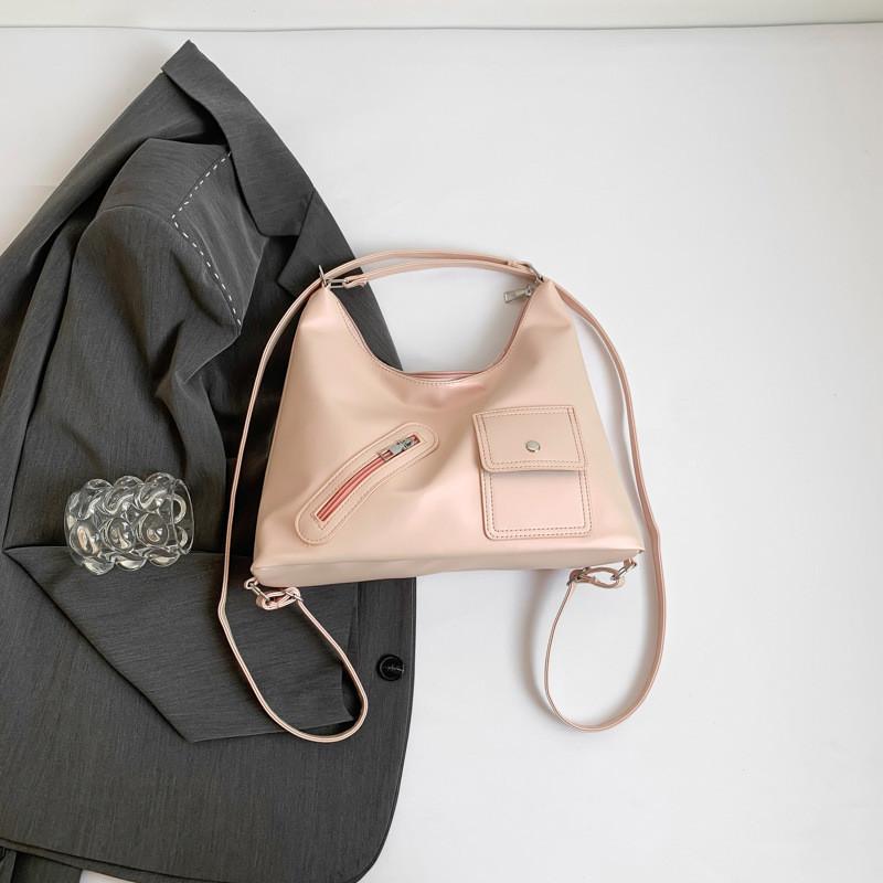 Stylish Pu Leather Tote Bag For Women 2024 Trendy Commuter Shoulder Bag