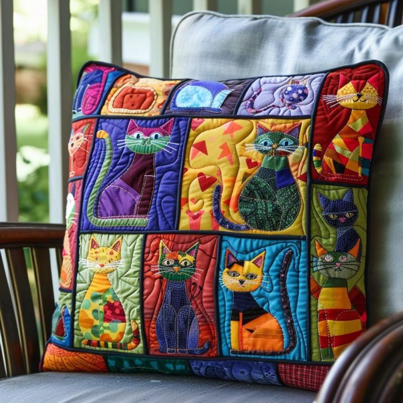 Peacock Quilted Pillow Cover 3D Digital Print Custom Cushion Case Home Decor