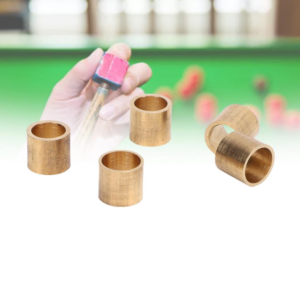 5PCS Billiard Cue Tip Copper Hoops 10.2mm Billiard Replacement Ferrule Snooker Pool Cue Tips for Cue Stick
