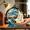 Creative Resin Sand Painting Hourglass: Decorative Ornament for Entrance Halls and Bedrooms - Ideal Housewarming Gift