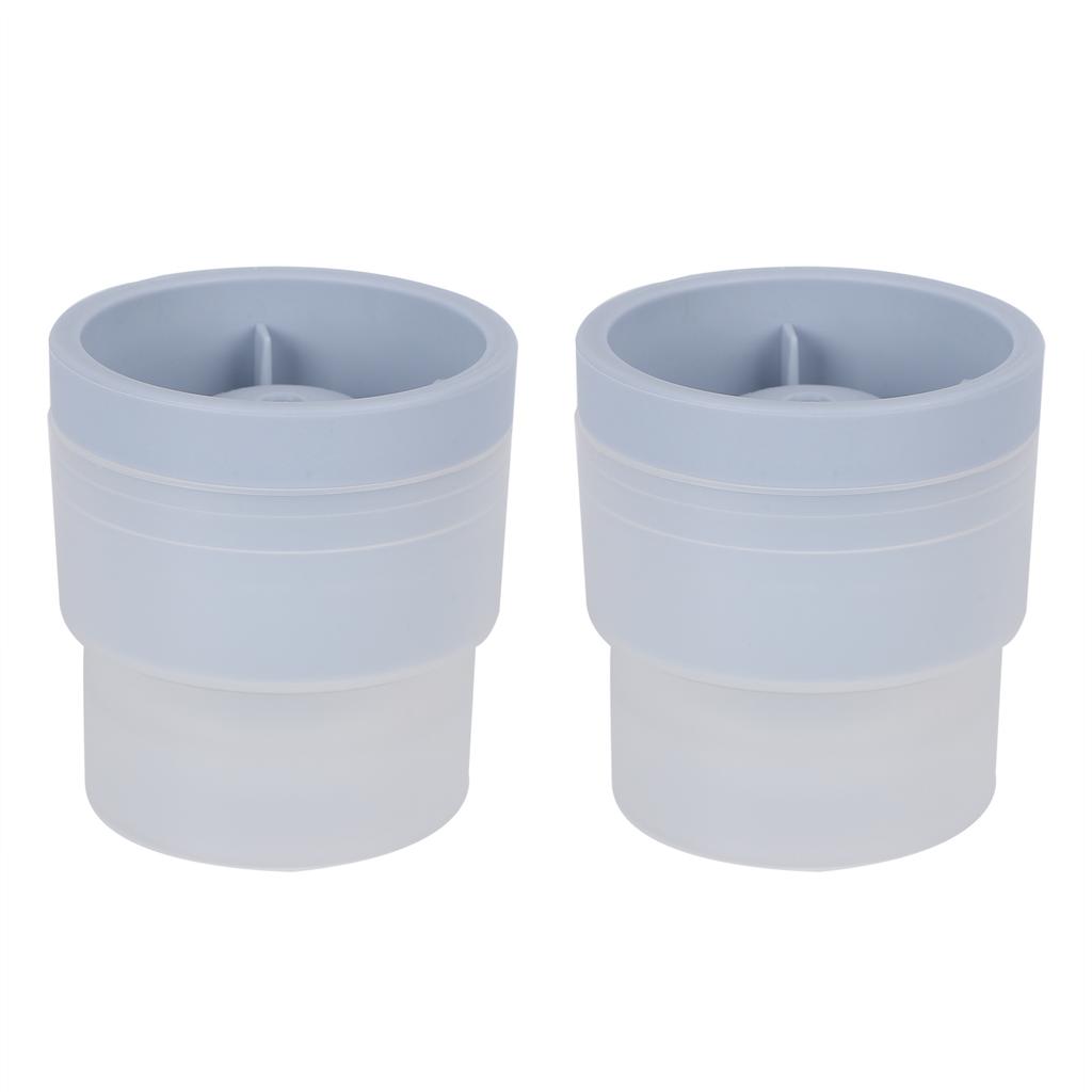 2Pcs Food Grade Ice Cubes Mold Round Odorless Flexible Ice Ball Making Mold for Kitchen