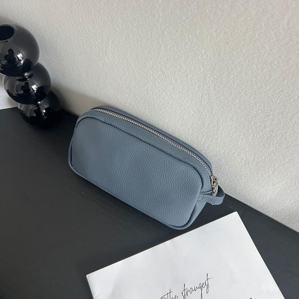 2025 Practical Genuine Leather Clutch Bag First Layer of Cowhide Women Clutches Long Zipper Wallet With Wristband