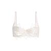 Sexy erotic underwear women's French summer ultra-thin embroidered lace bra big chest small anti-sagging underwear set