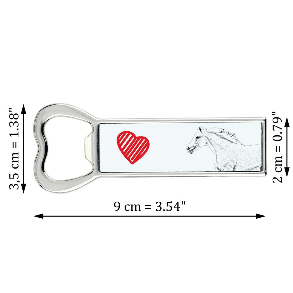 Czech Warmblood – Bottle opener with a horse, personalized fridge magnet bottle opener | Art-Dog