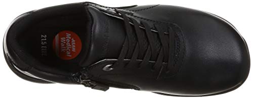 Asahi Medical Walk GT L023 Women's Walking Shoes, Black, with SHM Technology To Prevent Knee Problems