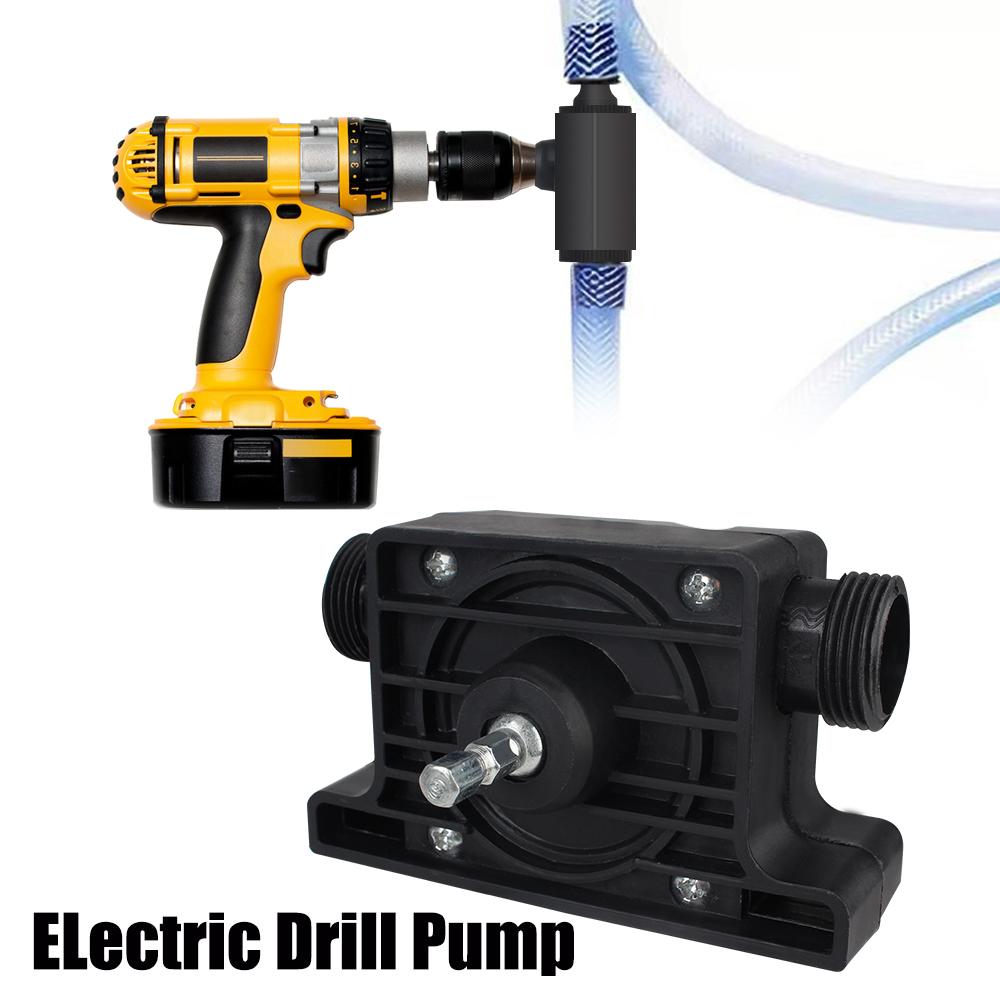 Bomba Eléctrica Portátil para Taladro Herramienta para Hogar Jardín Exterior Bomba de Agua Fluido Aceite Diesel Mini Bomba Centrífuga