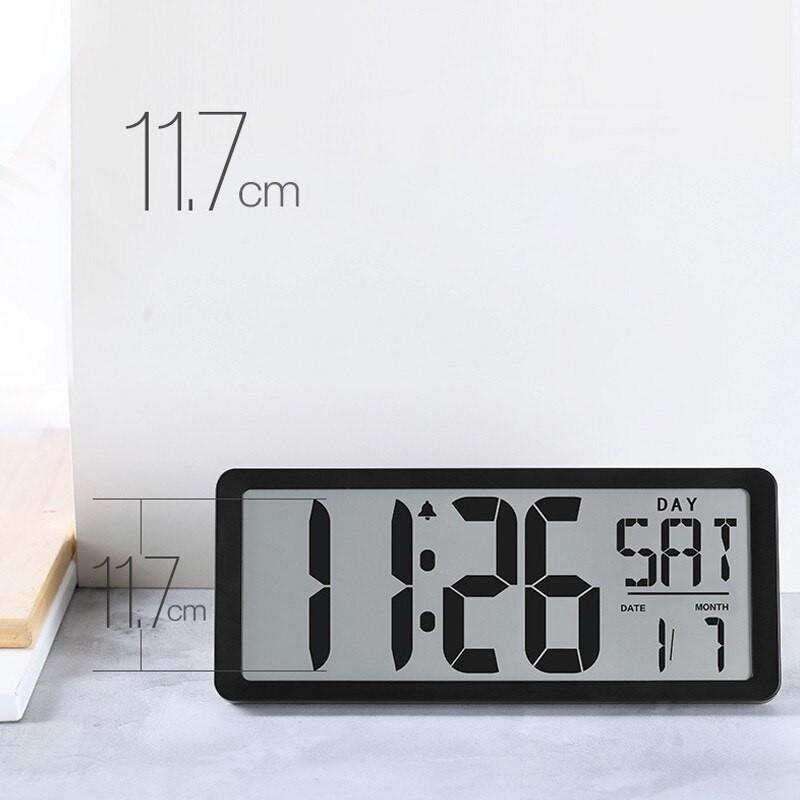 Multi-Functional Big Screen Number Digital Alarm Clock Square Wall Clock Series 13.8inch Large Digital Jumbo Electronic Clock
