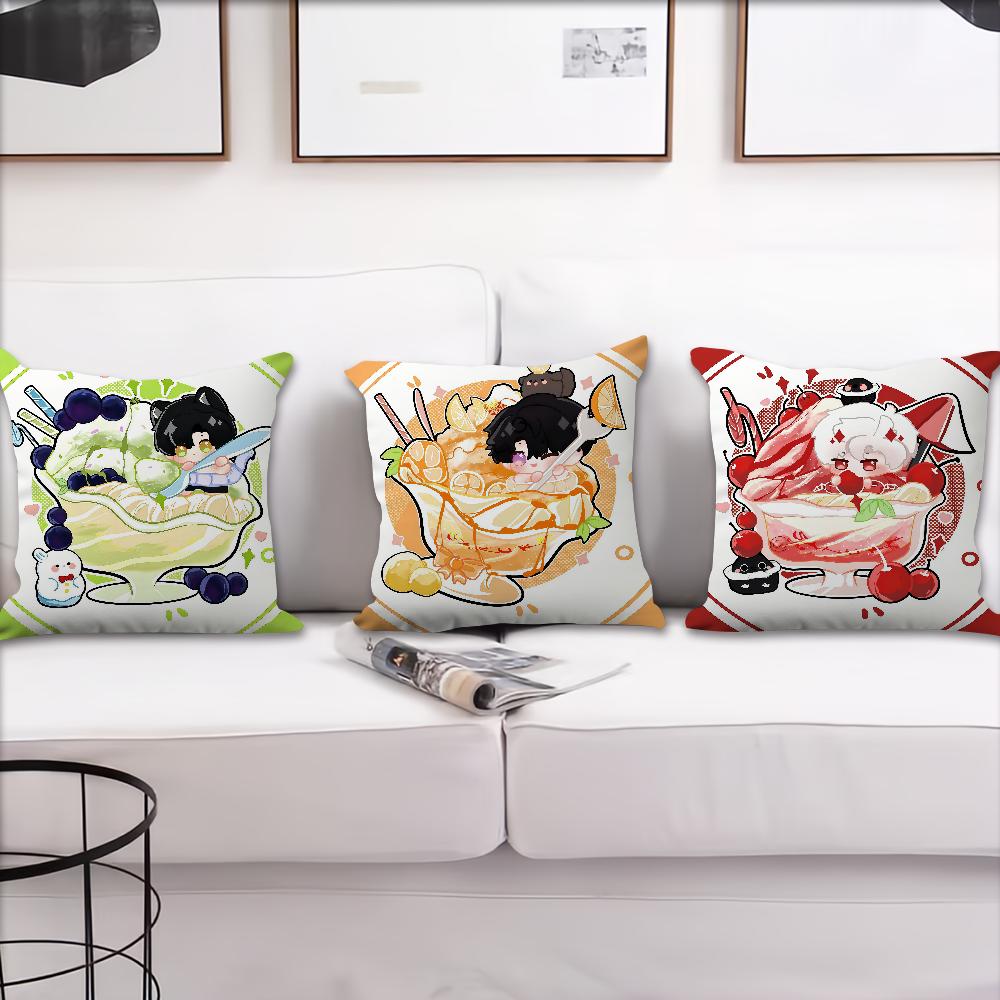 Love and Deepspace Merry ice cream cushion cover Pillow Cover Decoration Room Home Sofa living Office Car Nordic Simplicity