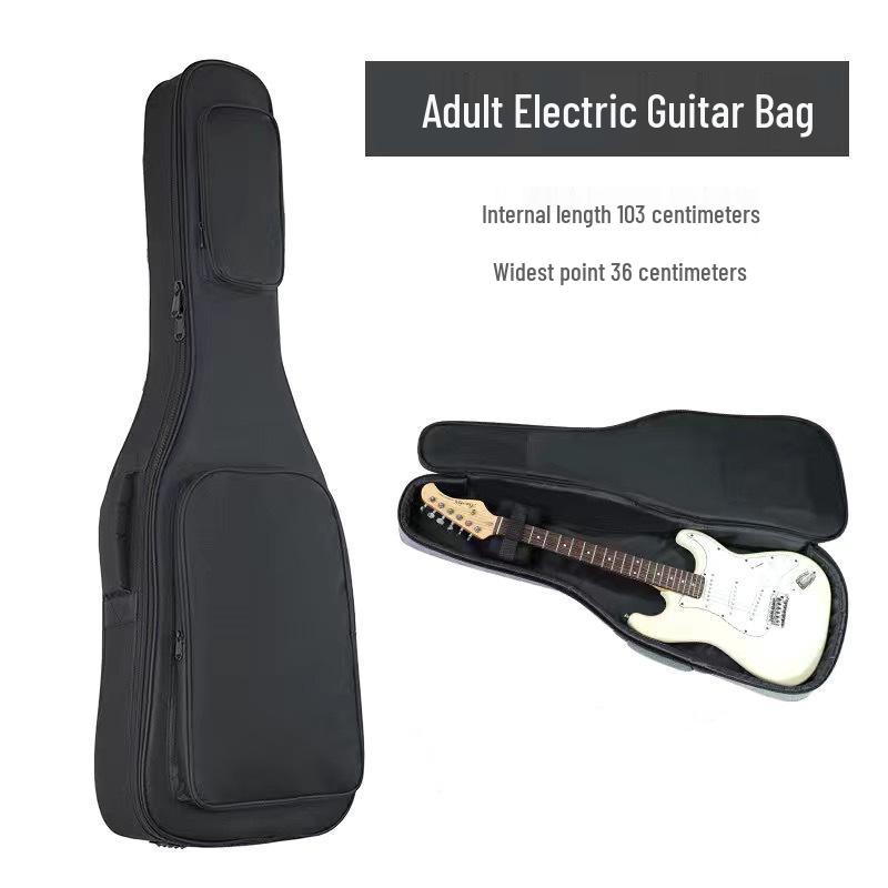 Rucksack für E-Gitarre, Bass & Akustikgitarre - Gepolstert, Kollisionsschutz, Print-Design