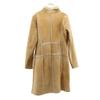 Neil Barrett Made In Romania Leather Coat L Beige Women Used