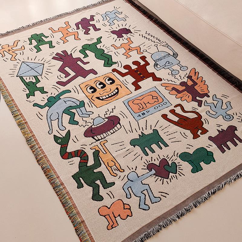 Ethnischer Stil Outdoor-Tischdecke & Picknickdecke - Feuchtigkeitsfeste Campingmatte und Kaffeetischabdeckung