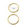 10Pcs Stainless Steel Round Napkin Ring Minimalist Style Napkin Buckle  For Table Settings