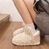 Plush Cotton Boots Winter New Round Toe Sleeve Warm Platform Anti-Slip Wear-Resistant Booties