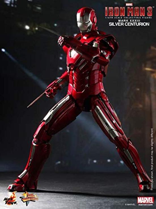 Movie Masterpiece Iron Man 3 Měřítková figurka Iron Man Mark 33 1/6 (Stříbrný centurion)