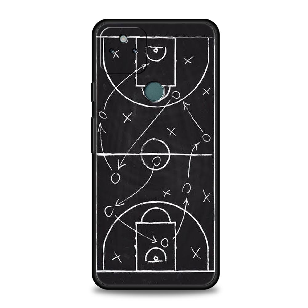 Football Basketball Tactical Board Phone Case Cover for Google Pixel 10 9 8 7 6 9A 8A 7A 6A Pro Shockproof Soft TPU 10 Pro XL