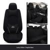 Universal Breathable Linen Seat Cover Set for Five-Seater Cars - Durable and Fully Enclosed