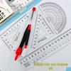 Maishuo 7-Piece Student Geometry Set: Compass, Straight & Triangle Rulers in Box