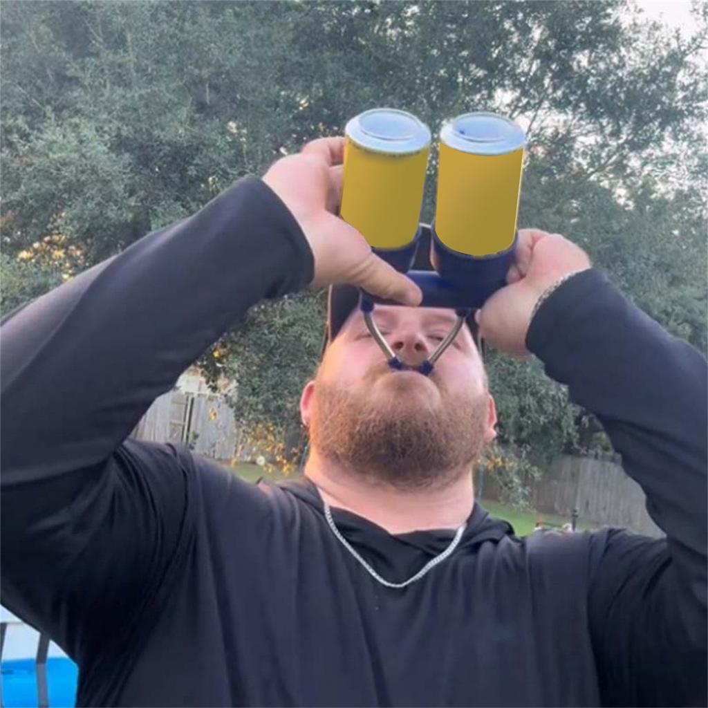 Double Beer Snorkel Beer Bong Drinking Accessories Drinking Funnel Bottle Chugger Beverage Snorkel for New Year Party