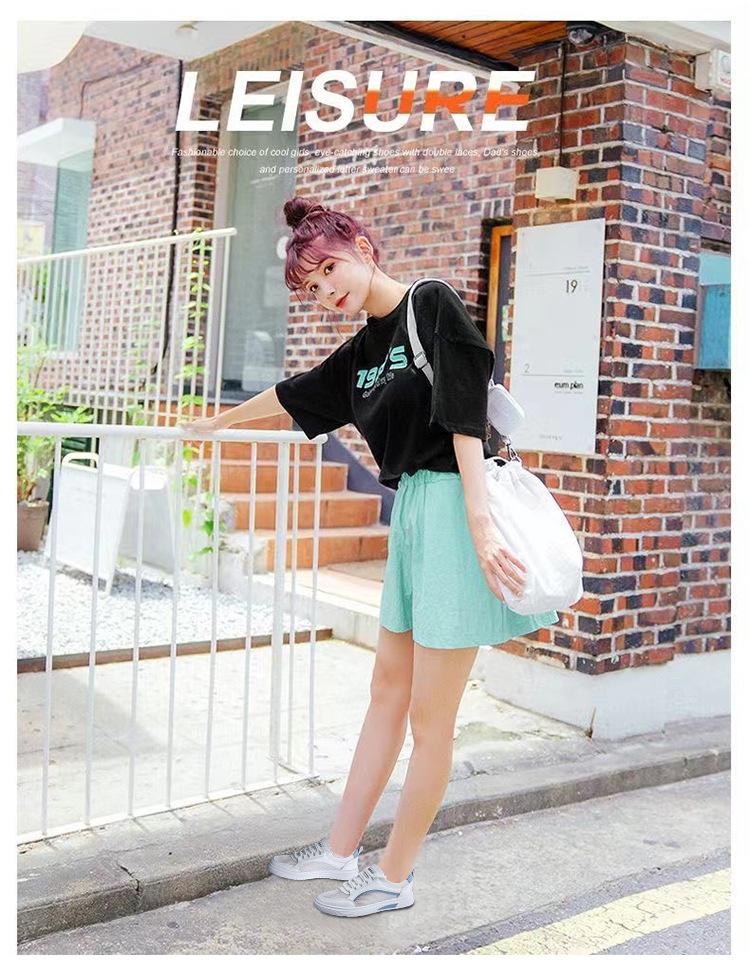 Casual sports shoes 2025 summer new mesh white shoes for women Korean version versatile student flat shoes for women