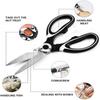 Kitchen Scissors, Kitchen Shears Multi Purpose Non Slip Sharp Stainless Steel, Kitchen Aid Is Also Suitable for Poultry Scissors