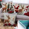 1pc Pillow Case 45*45cm Xmas Navidad Gifts New Year Gifts Flat Printing 2D Throw Pillow Covers 2026 Cushion Cover Christmas