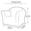 Elastischer Kinder-Mini-Sofaüberzug, Unifarbe, Schlichtes Design, Schutzhülle für kleines Sofa