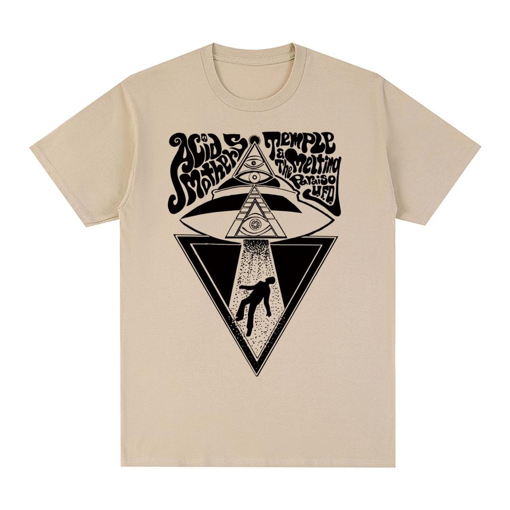 Acid Mothers Temple Vintage T-shirt BOREDOMS Japanoise U.F.O. Bomull Herr T-shirt Ny T-shirt Damtoppar