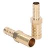 2 Pcs Barbed Fitting Splicer Brass Hose Barb Reducer Hex Reducing Barbed Connector 12mm(12in) To