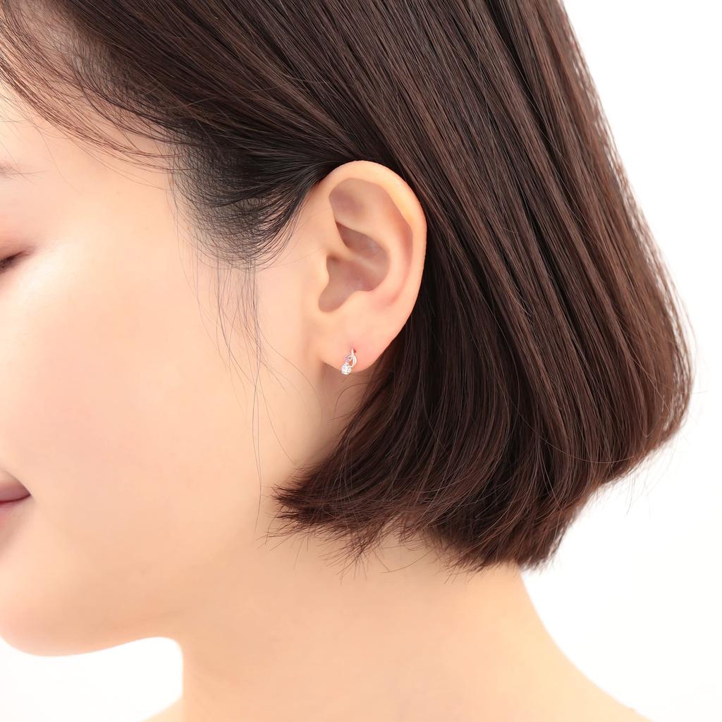 ESTELLE [Official] [Web Exclusive] Women's Earrings in 10K Pink Gold with Amethyst (February Birthstone) 0222-8667-0019-0000