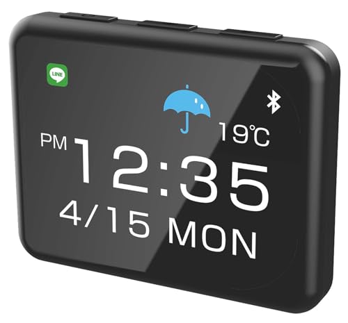 Kashimura NAK-230 "Smart Clock", a Clock That Synchronizes with Your Smartphone and Displays Accurate Time Notifies You of Incoming Emails, SNS, Etc