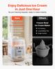 VEVOR Upright Automatic Ice Cream Maker with Built-in Compressor, 1L No Pre-freezing Gelato Maker & Frozen Yogurt Machine
