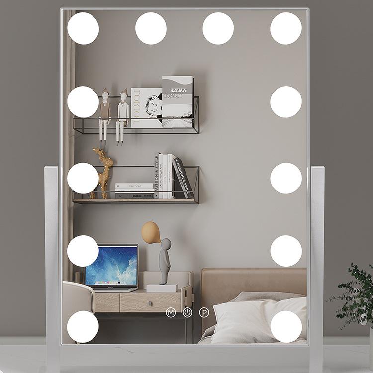 LED HD Vanity Mirror with Lights - Smart Touch Desktop Makeup Mirror