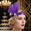 1920s Women's Feather Headband Sequin Bridal Headdress Exquisite Feather Headdress  Carnival Events