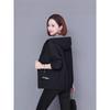 Women's Spring and Autumn Plus Size Hundred Windbreaker Hooded Zipper Paragraph Short Workwear Jacket