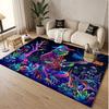 Music Guitar Theme Soft Crystal Velvet Rug Custom Name & Text Print Non Slip Floor Rug for Bedroom Living Room
