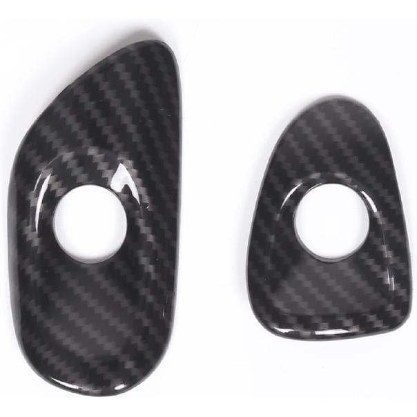 Door Lock Switch Button Frame Compatible with Chevy Corvette C6 2005-2013, Inner Door Push Button Trim, Door Release Switch Button Trim Cover Bezel