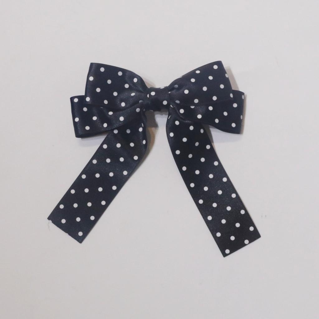 women's polka dot bow hair clips, fashionable cute hair accessories for the back of the head, suitable for afternoon tea, Mother