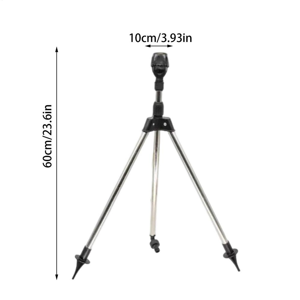 Gartensprenger 360° Rotierender Bewässerungs-Dreibein Rasen Garten Sprenger Bewässerungsständer Grasbewässerungs-Sprenger Sprenger-Werkzeug