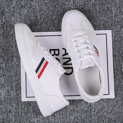 2024 Koreanischer Stil Herren Weiße Low-Top-Sneaker: Trendige, Atmungsaktive, Freizeitschuhe für Herbst/Winter