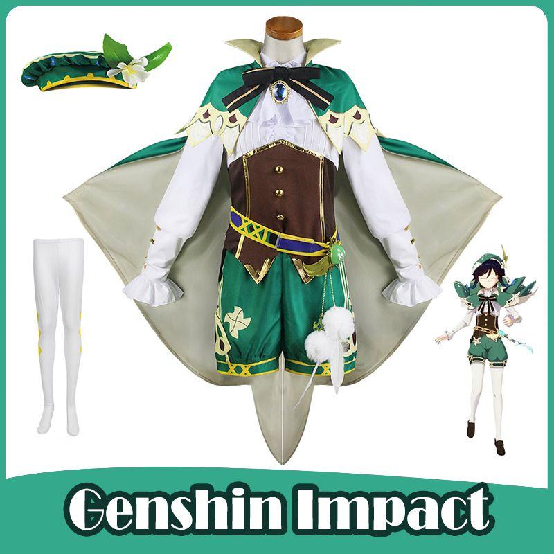 Elegant Genshin Impact Venti Cosplay Full Set Costume Ideal For Adult Women