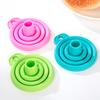 1pc Red Silicone Funnel Mini Multifunctional Convenient Kitchen Folding And Sub Packaging Tools Kitchen Supplies